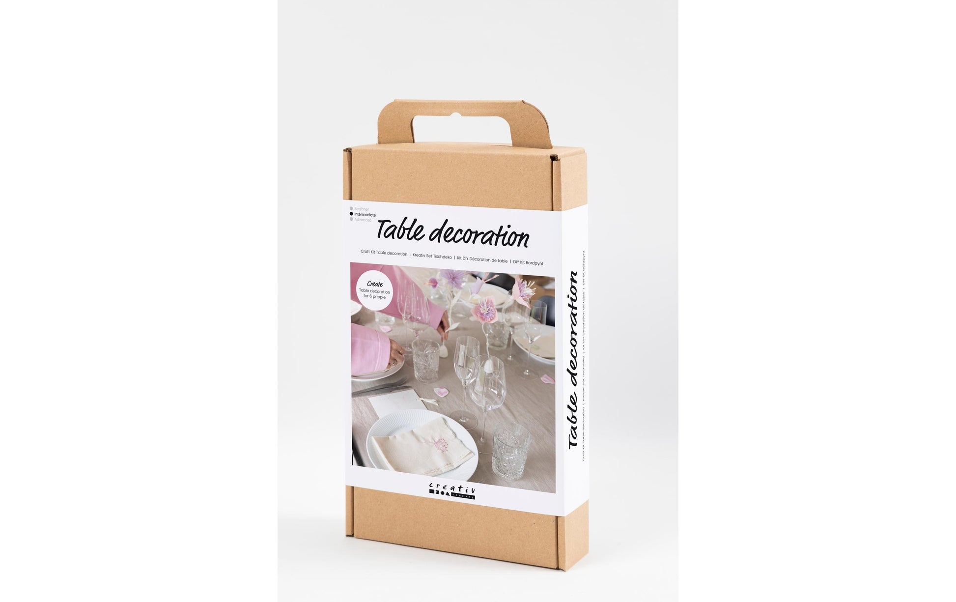 Creativ Company Bastelset Tischdeko – 12-teilig – Baumwolle, mehrfarbig – 977696