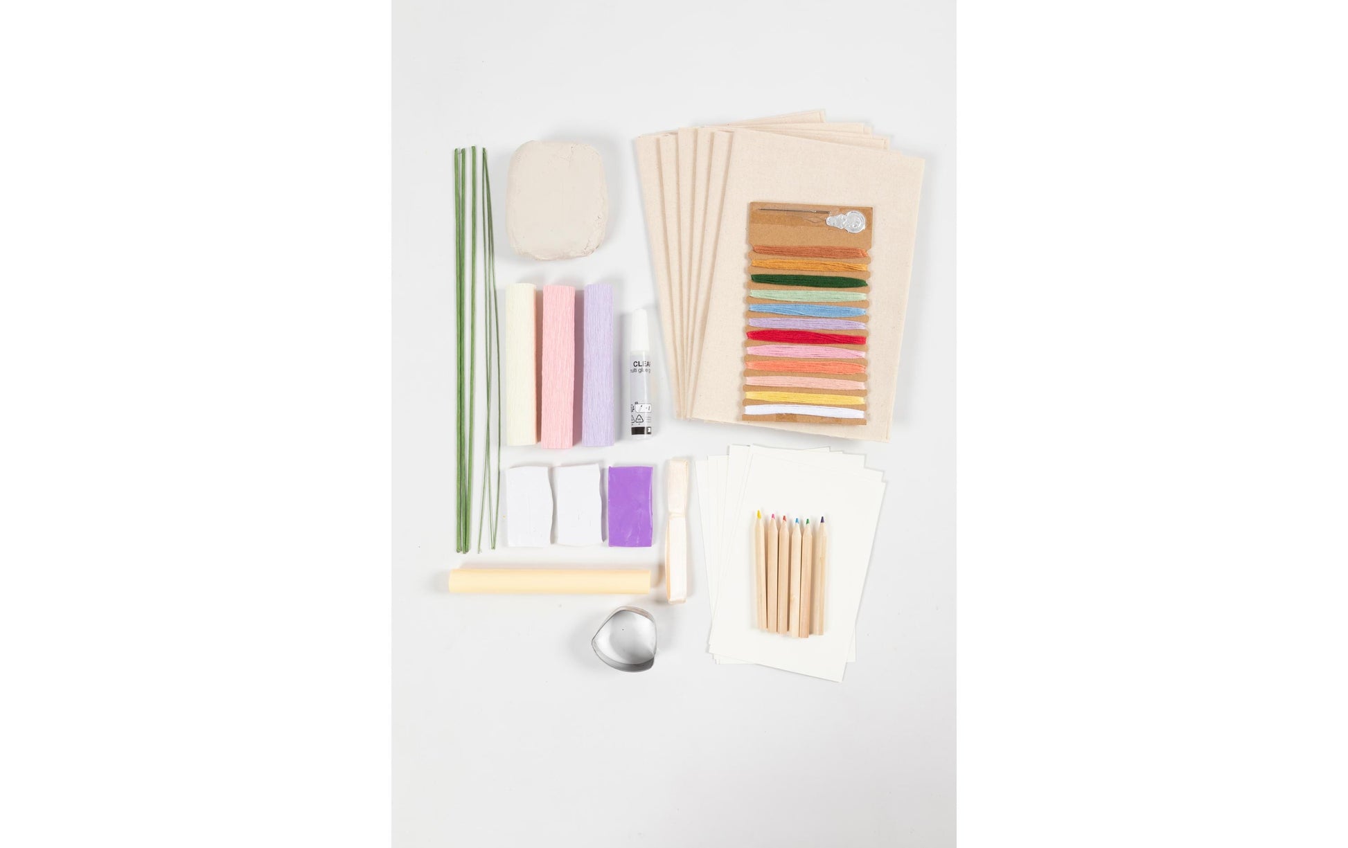 Creativ Company Bastelset Tischdeko – 12-teilig – Baumwolle, mehrfarbig – 977696