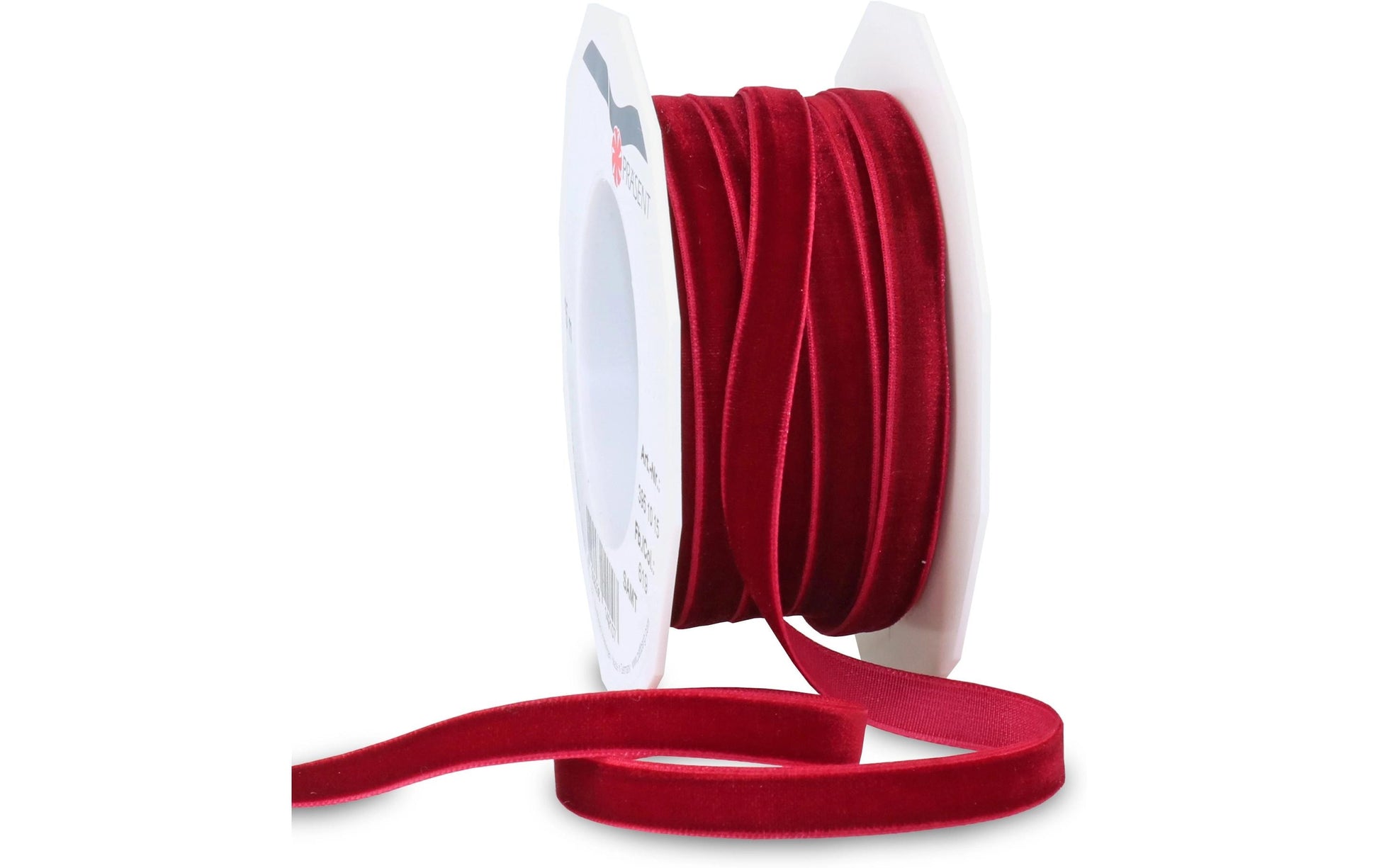 Pattberg Geschenkband Samt Bordeaux – 10 mm × 15 m – 1 Stk.