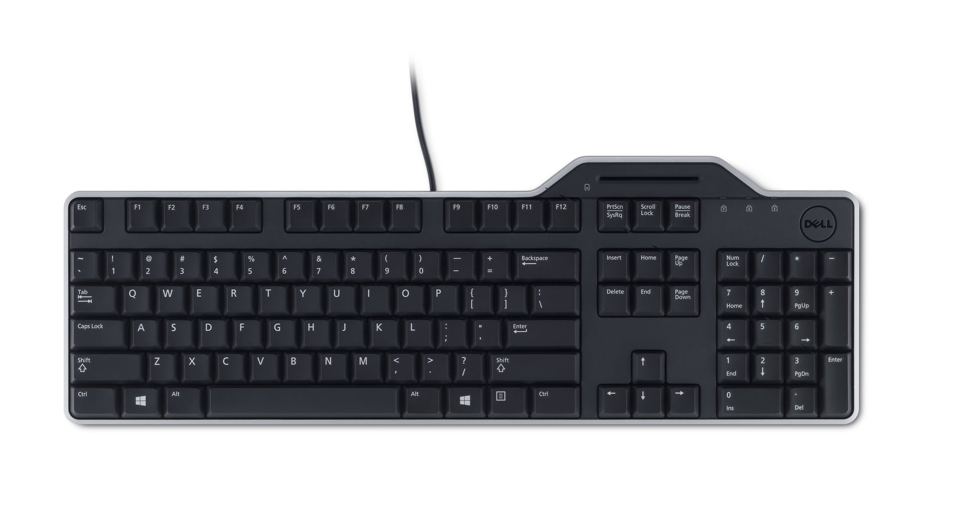 Dell KB813 – Tastatur – mechanisch – USB – AZERTY (FR) – Smartcard-Leser – für OptiPlex/Latitude/Precision