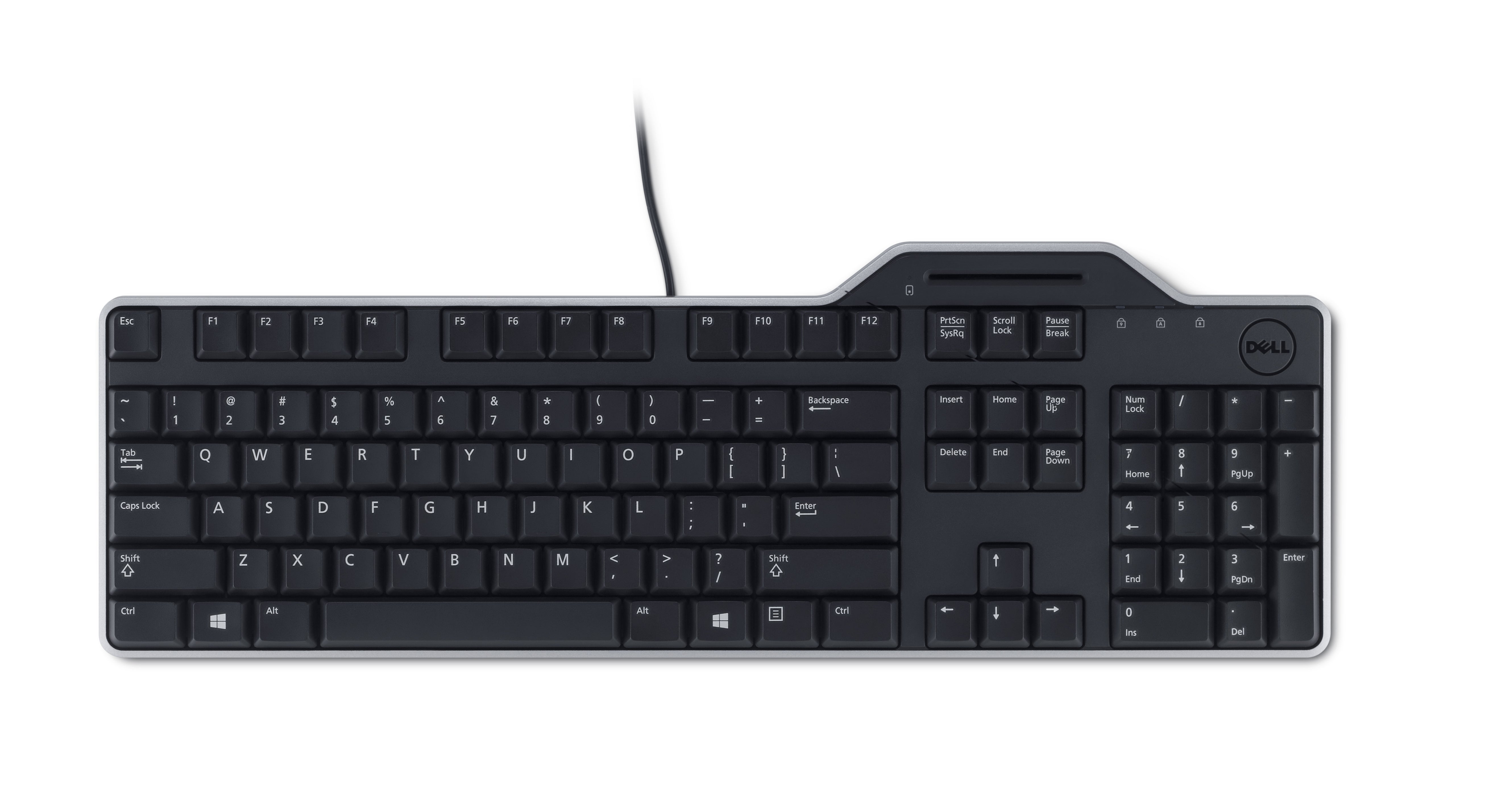 Dell KB813 – Tastatur – mechanisch – USB – AZERTY (FR) – Smartcard-Leser – für OptiPlex/Latitude/Precision