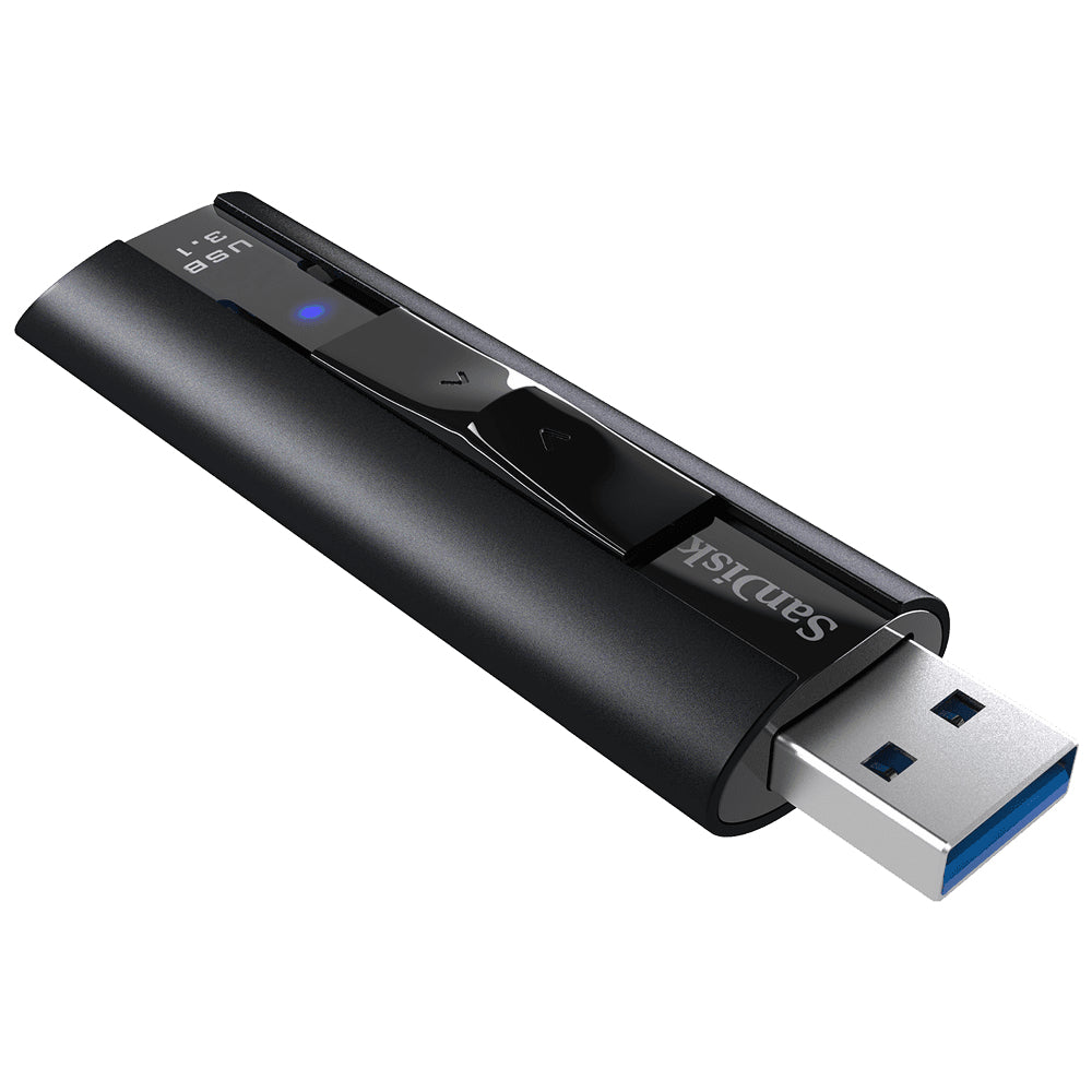 SanDisk Extreme Pro USB-Stick – 128 GB, USB Typ-A, USB 3.2 Gen 1, Passwortschutz, Schlüsselanhänger