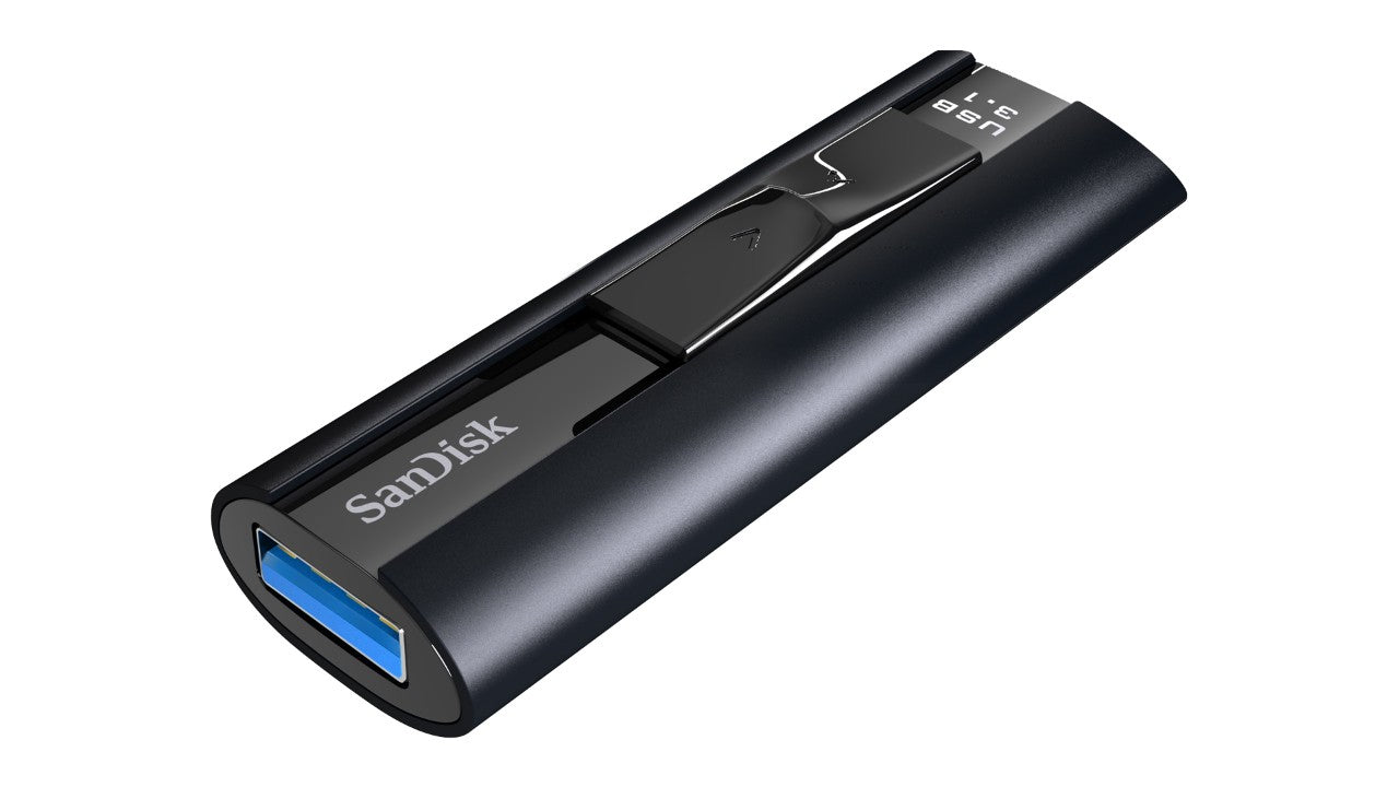 SanDisk Extreme Pro USB-Stick – 128 GB, USB Typ-A, USB 3.2 Gen 1, Passwortschutz, Schlüsselanhänger