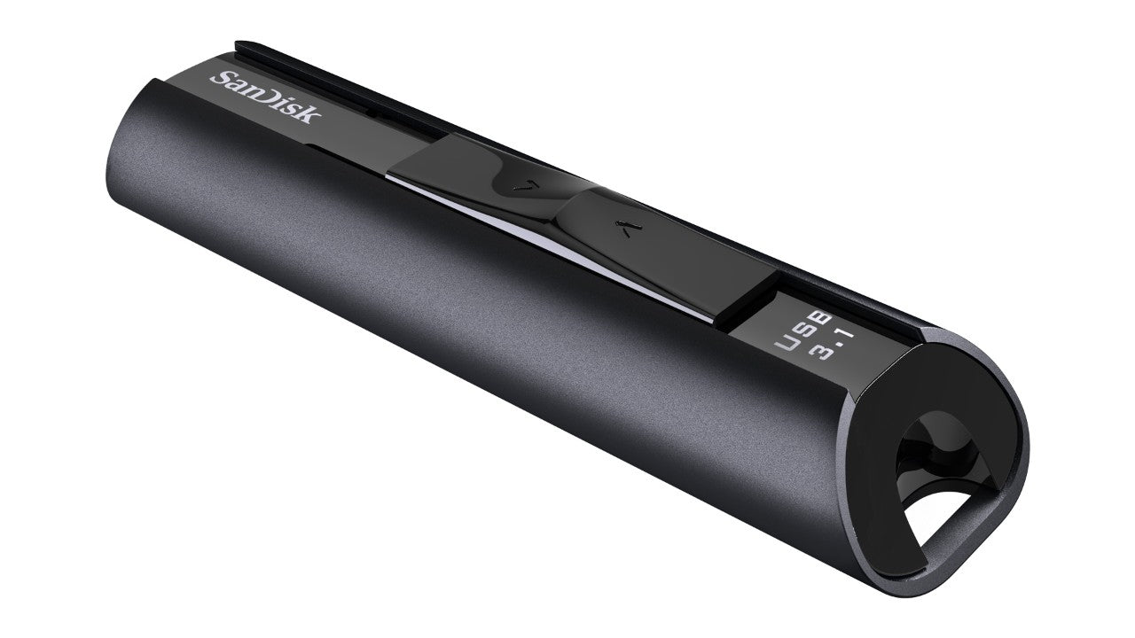 SanDisk Extreme Pro USB-Stick – 128 GB, USB Typ-A, USB 3.2 Gen 1, Passwortschutz, Schlüsselanhänger