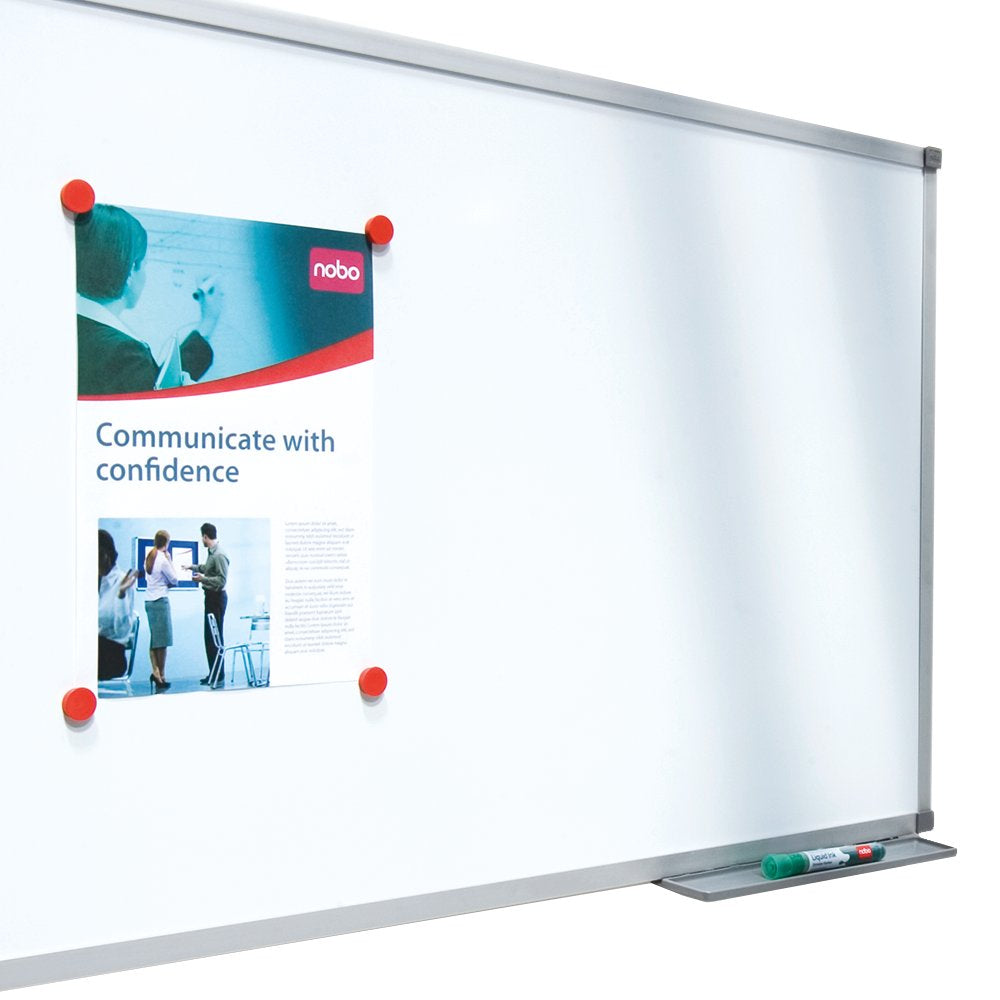 Nobo Whiteboard – 150 × 100 cm, lackierter Stahl, magnetisch, Aluminiumrahmen, Wandmontage