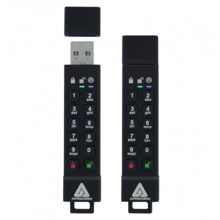 Apricorn Secure USB 3.0 64 GB – 256-bit AES, Fingerabdruck, IP56, USB Typ-A
