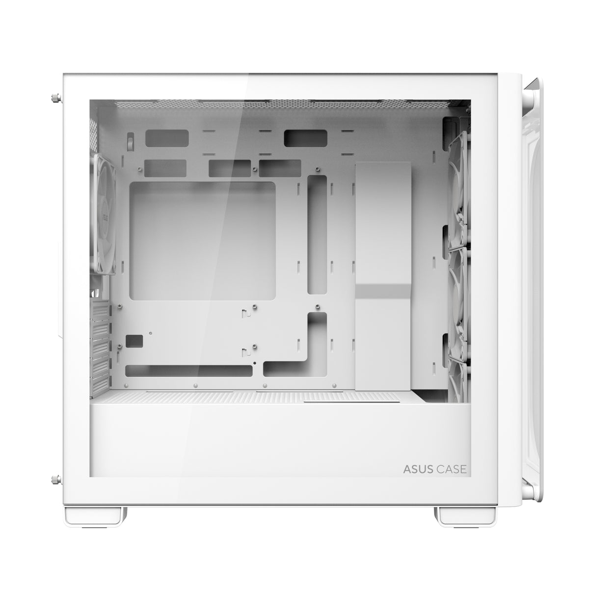 ASUS A23 PLUS TG – Gehäuse – mATX/Mini-ITX, Weiss, ARGB, 3×120/1×120 mm, 2×3,5"/3×2,5"