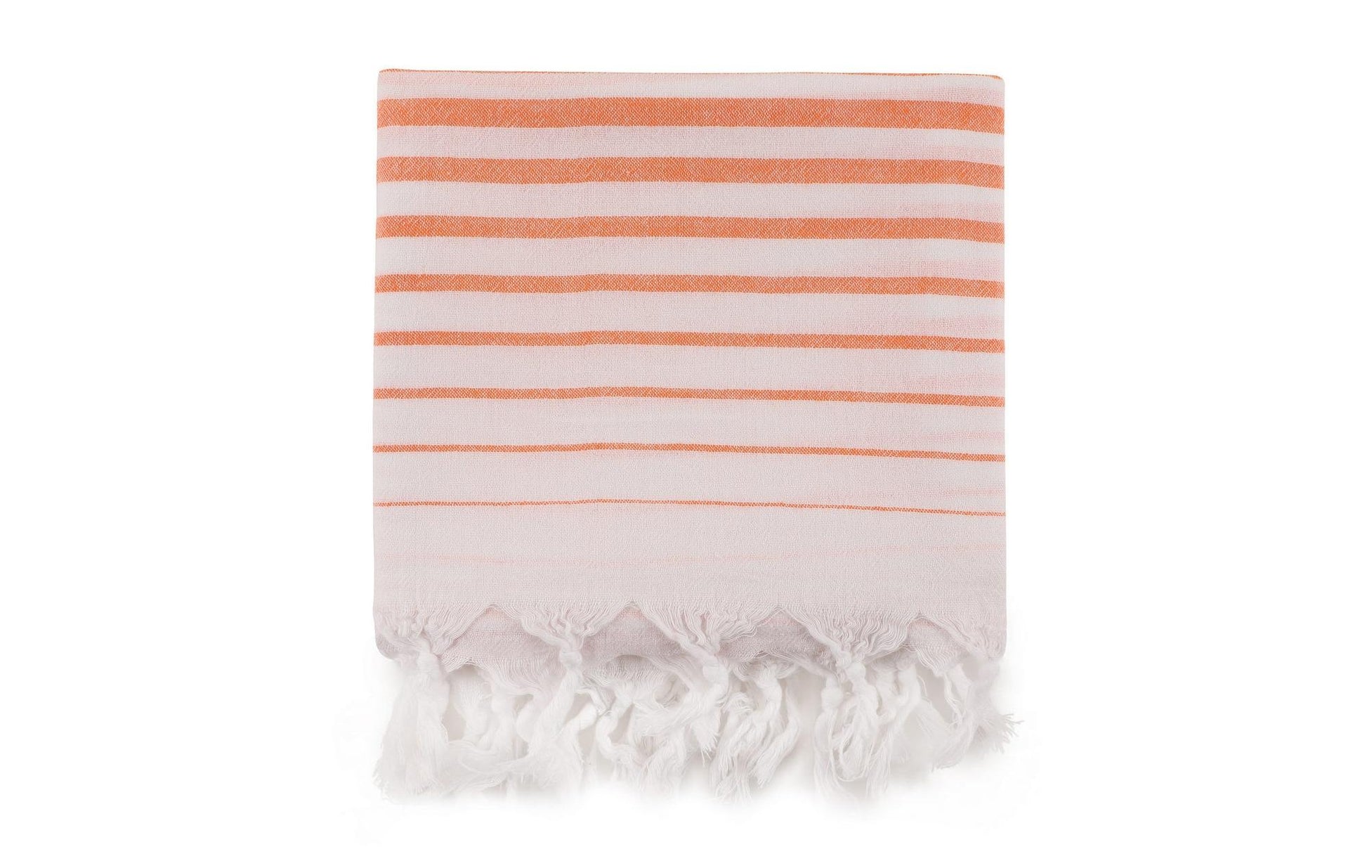 Foutastic Strandtuch – 90 × 180 cm, Orange, 100% Baumwolle, 114 g/m²