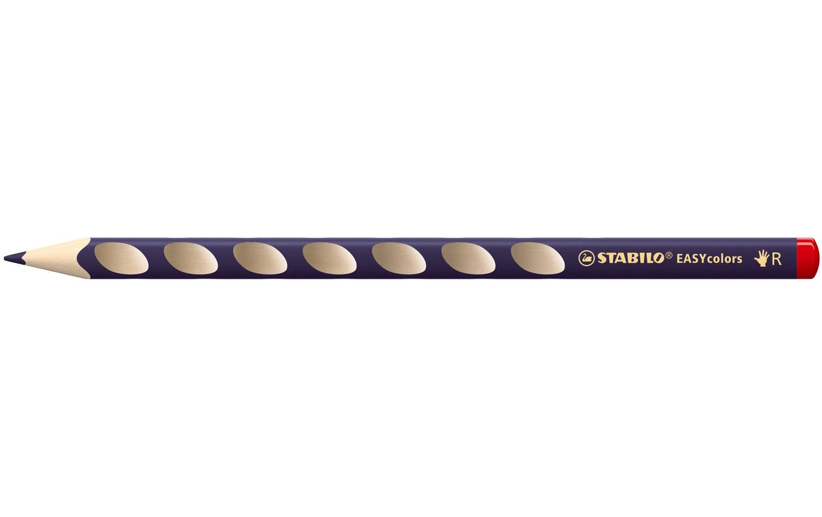 STABILO Buntstifte EASYcolors – Einzelstift Blauviolett, Minen-Ø 4,2 mm, mit Spitzer