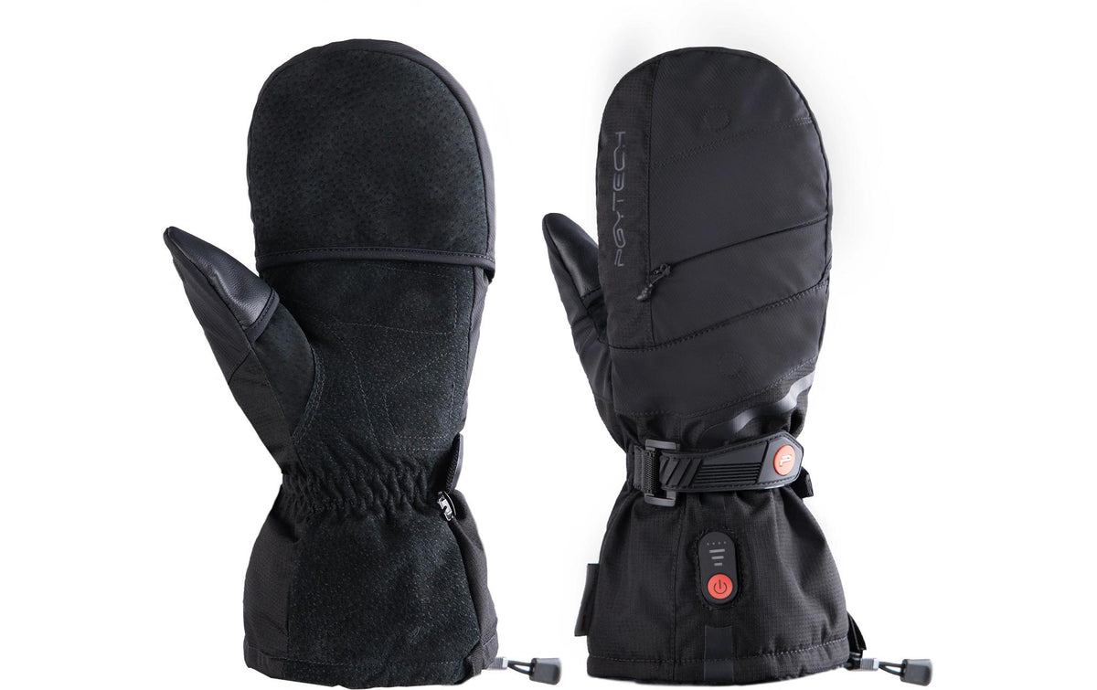 PGYTECH P-GM-203 Handschuhe – Grösse XL, Baumwolle/Echtleder, wasser- und winddicht – Schwarz
