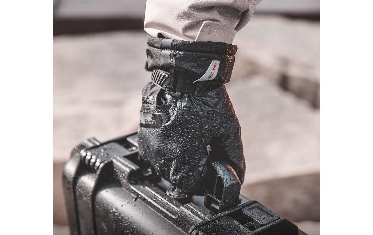 PGYTECH P-GM-203 Handschuhe – Grösse XL, Baumwolle/Echtleder, wasser- und winddicht – Schwarz