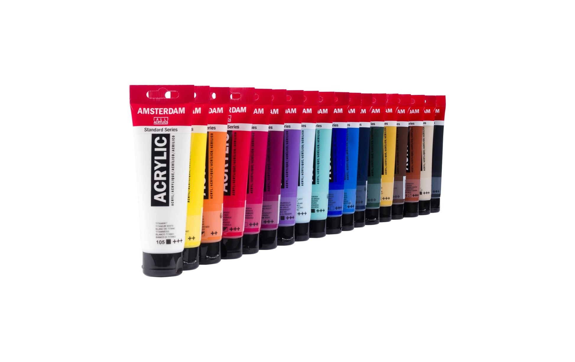 Royal Talens Amsterdam Standard-Serie Acrylfarbe-Set – 18 Farben (18×120 ml (2,16 l))