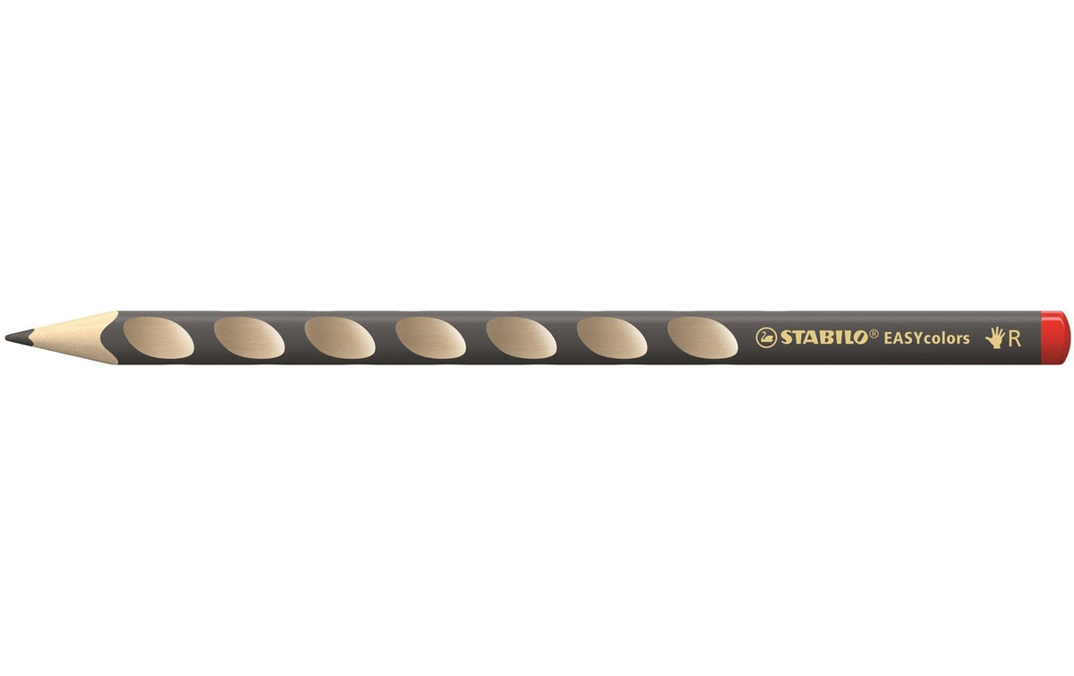 STABILO Buntstifte EASYcolors – Minen‑Ø 4,2 mm, Einzelstift Grau, mit Spitzer