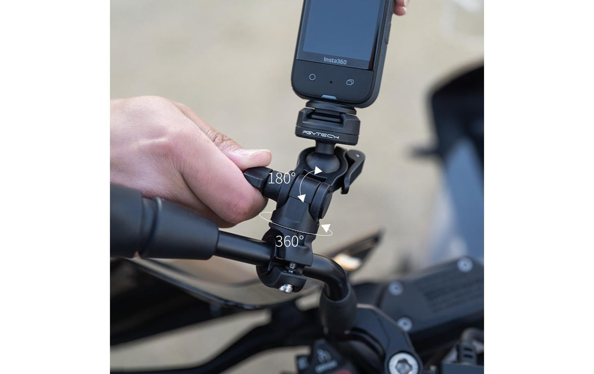 PGYTECH CapLock P-GM-170 Rückspiegelhalterung – 360° drehbar, Aluminium/Polyamid – Schwarz