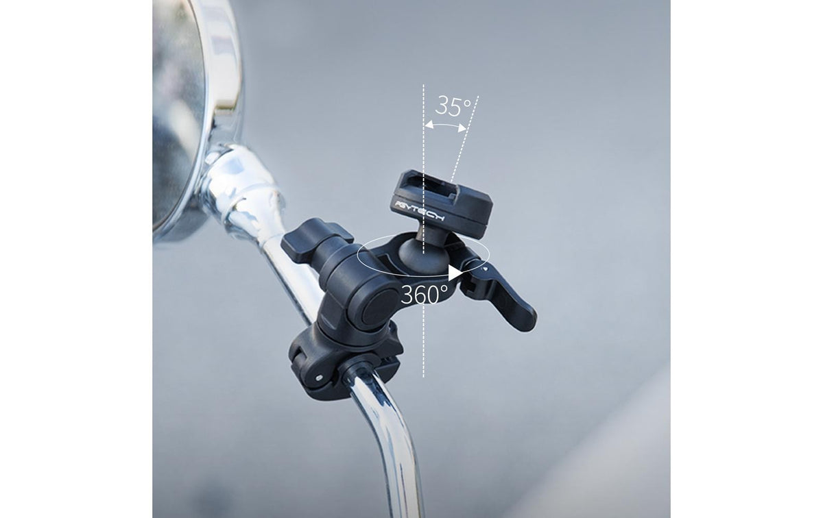 PGYTECH CapLock P-GM-170 Rückspiegelhalterung – 360° drehbar, Aluminium/Polyamid – Schwarz