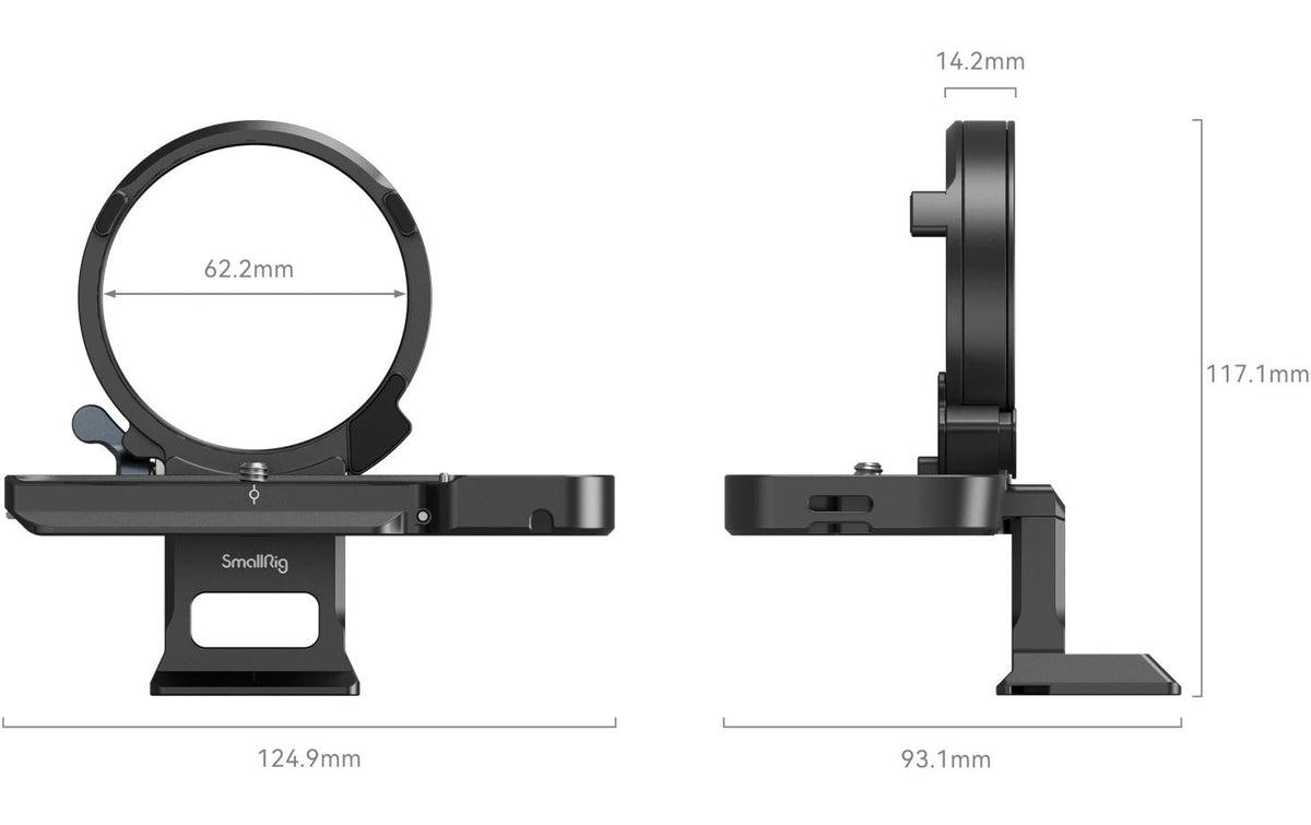 SmallRig 4570 Montageplatte – Aluminium/Edelstahl – für Sony Alpha 7C II, Alpha 7CR