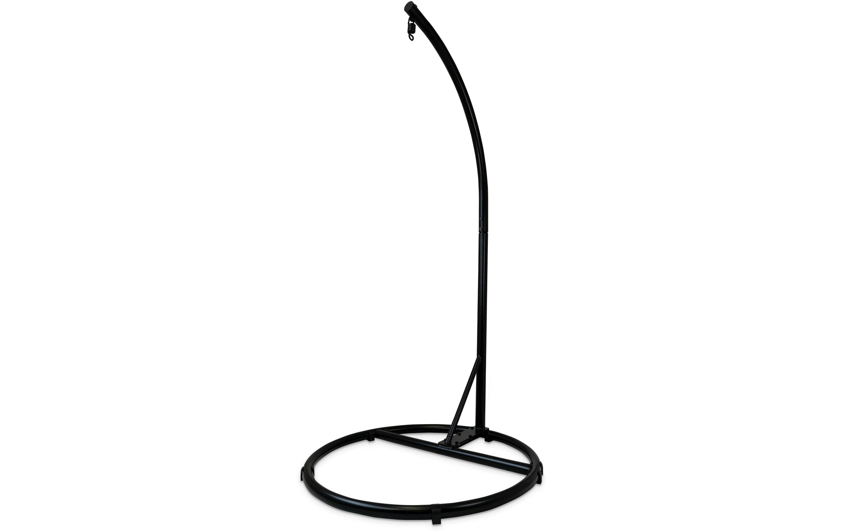 Chillme Beistelltisch – 95 × 95 × 193 cm – Schwarz