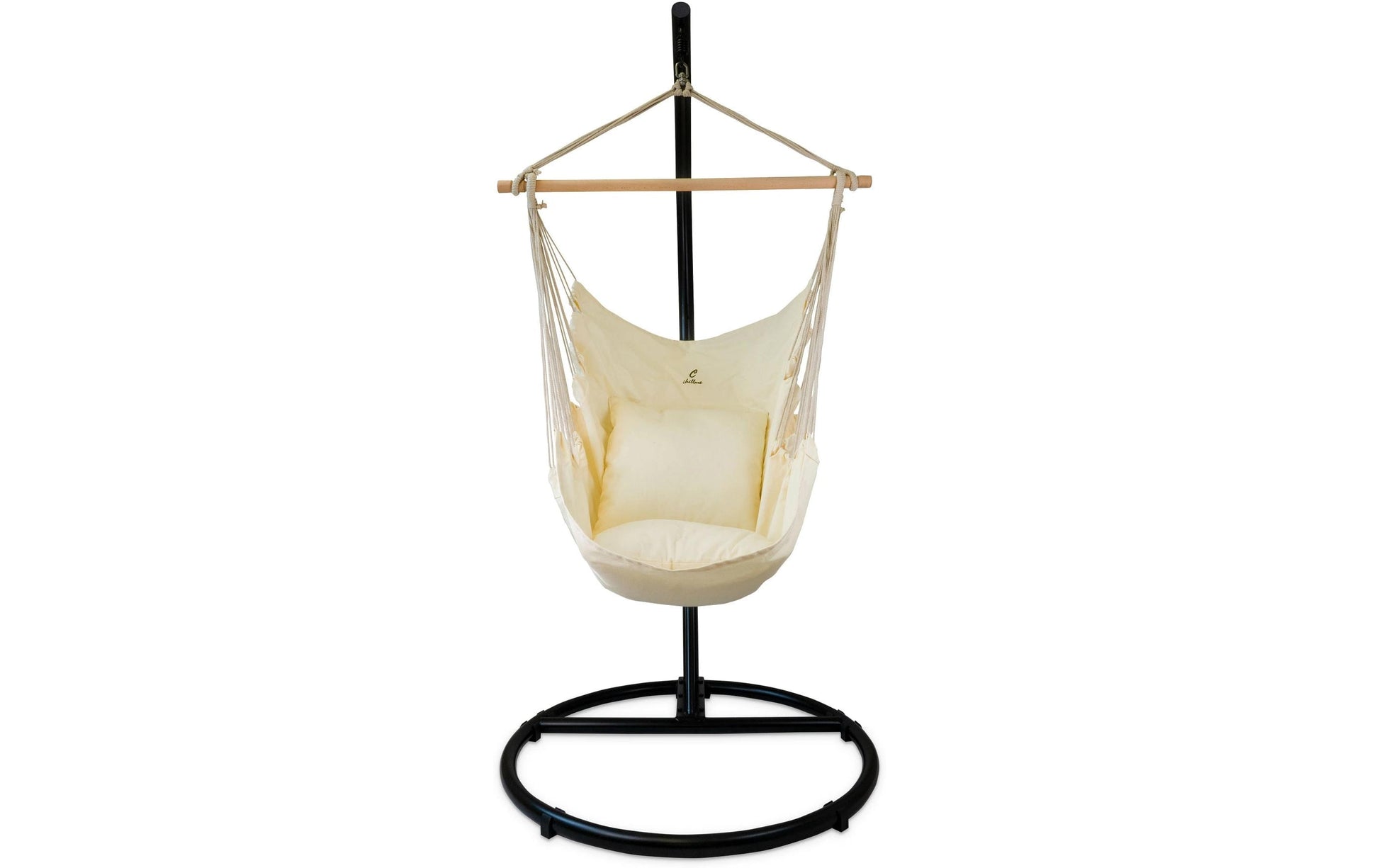 Chillme Beistelltisch – 95 × 95 × 193 cm – Schwarz