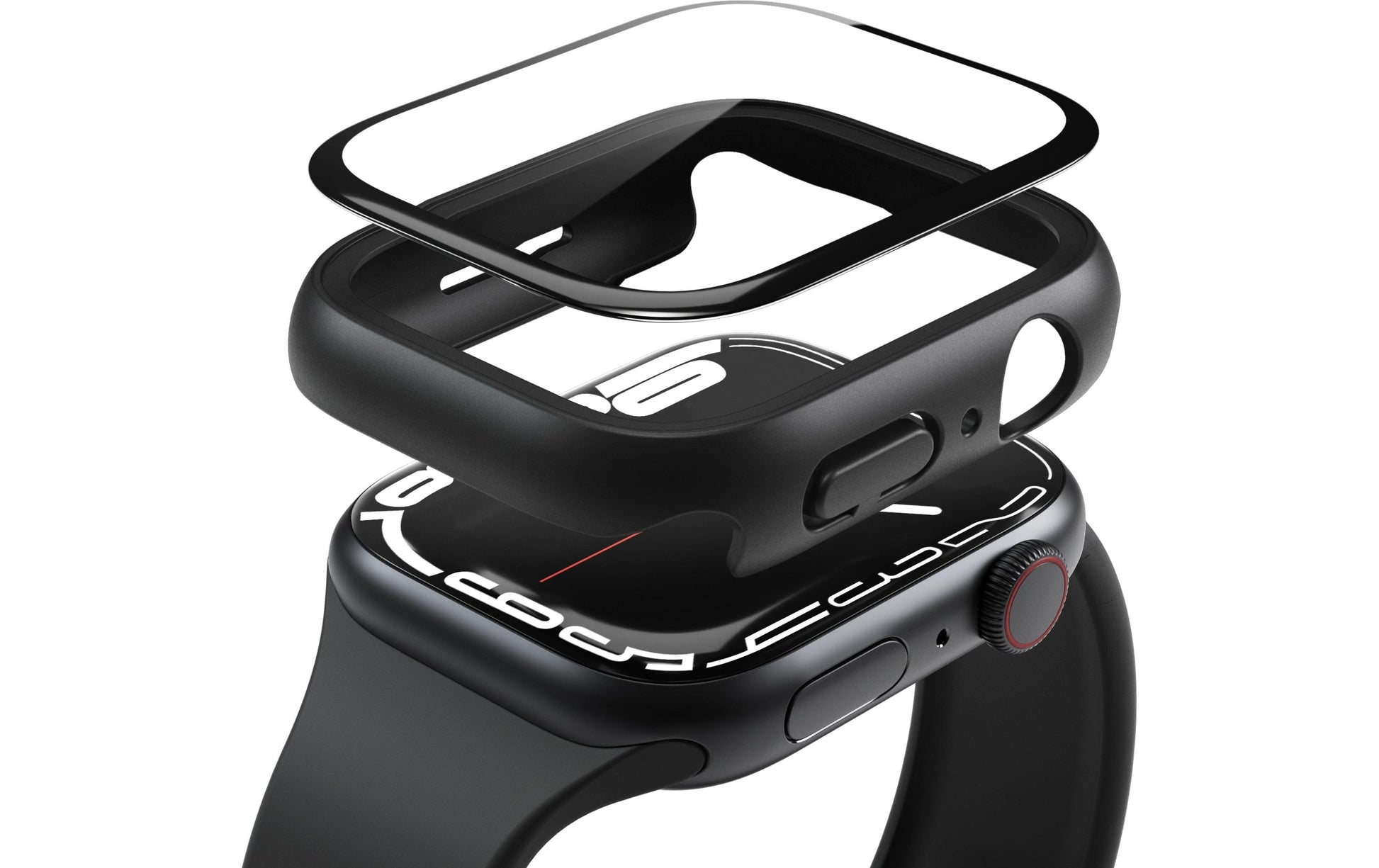 Vonmählen Silikon, Schwarz, für Apple Watch SE 44 mm