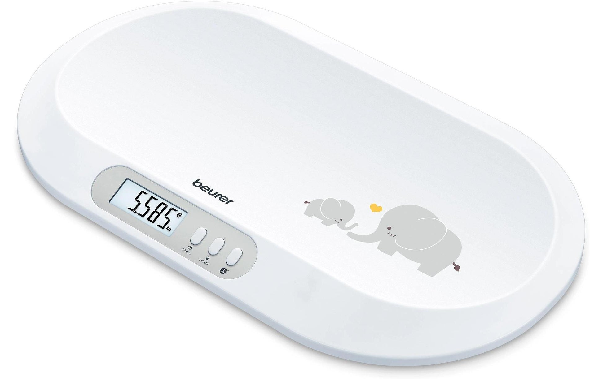 Beurer Paketwaage BY90 – Tragkraft 20 kg, Weiss
