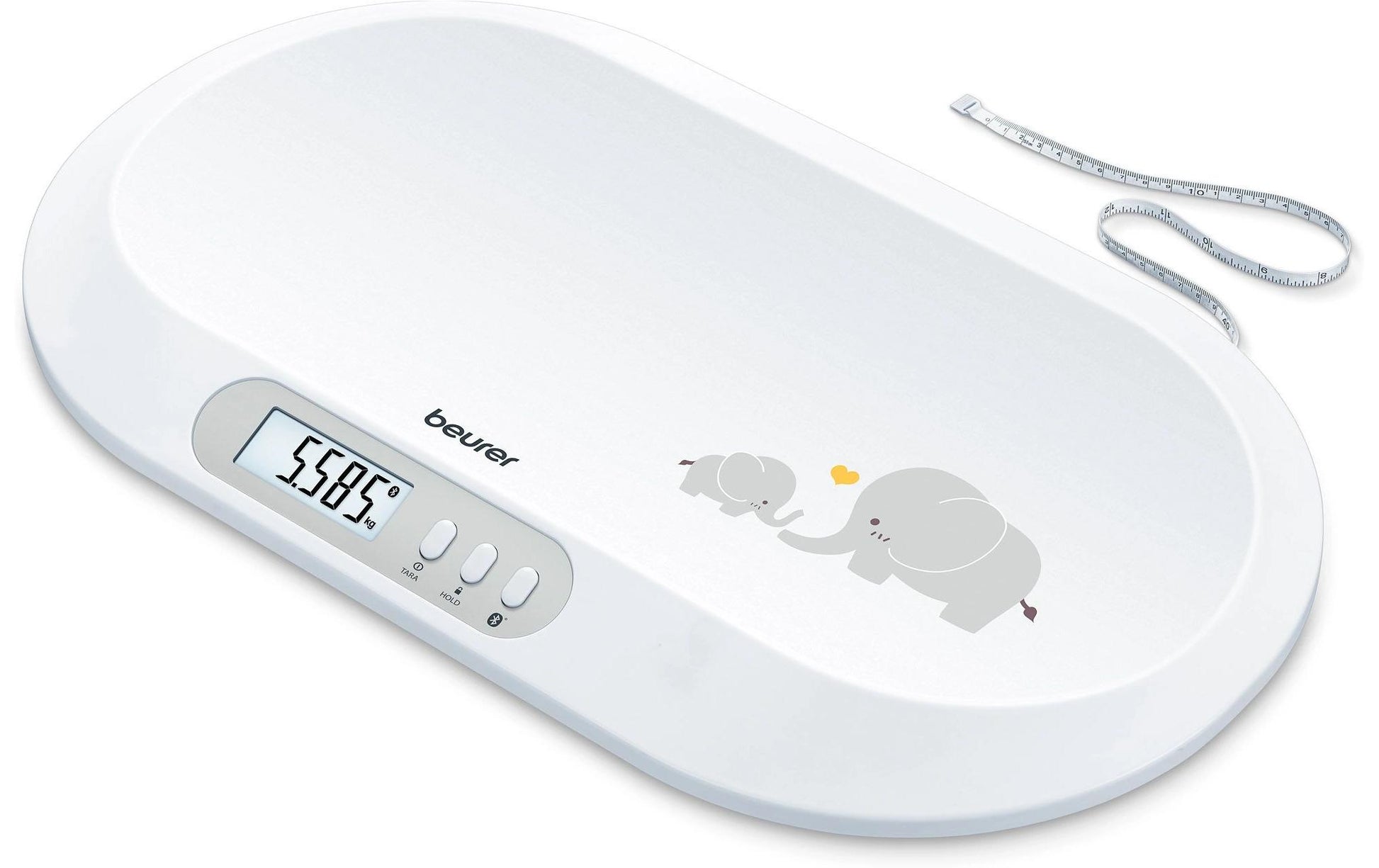 Beurer Paketwaage BY90 – Tragkraft 20 kg, Weiss