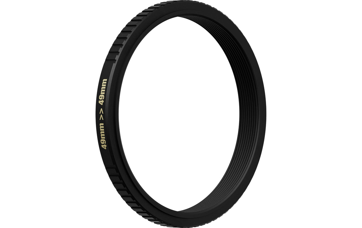 PolarPro Filteradapter 49 mm – Messing – für Fuji X100VI, X100V, X100 und andere – Schwarz