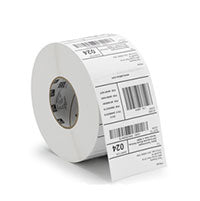 Zebra Druckeretiketten, 89 mm × 38 mm, weiss, Papier, permanent, 12 Rollen