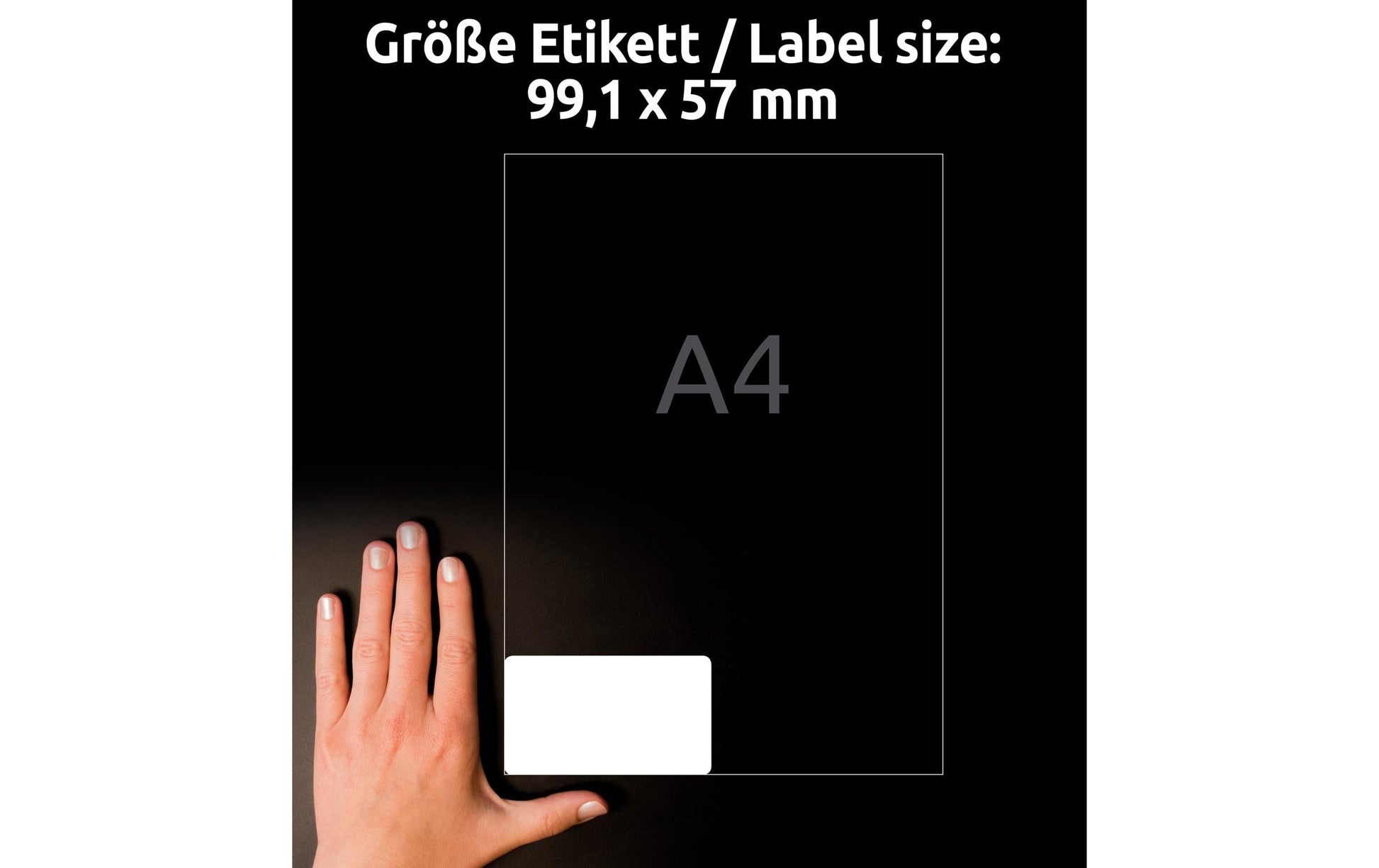 Avery Zweckform Adress-Etiketten – 99,1×57 mm, 1000 Stk, 100 Bogen, Recyclingpapier, permanent haftend