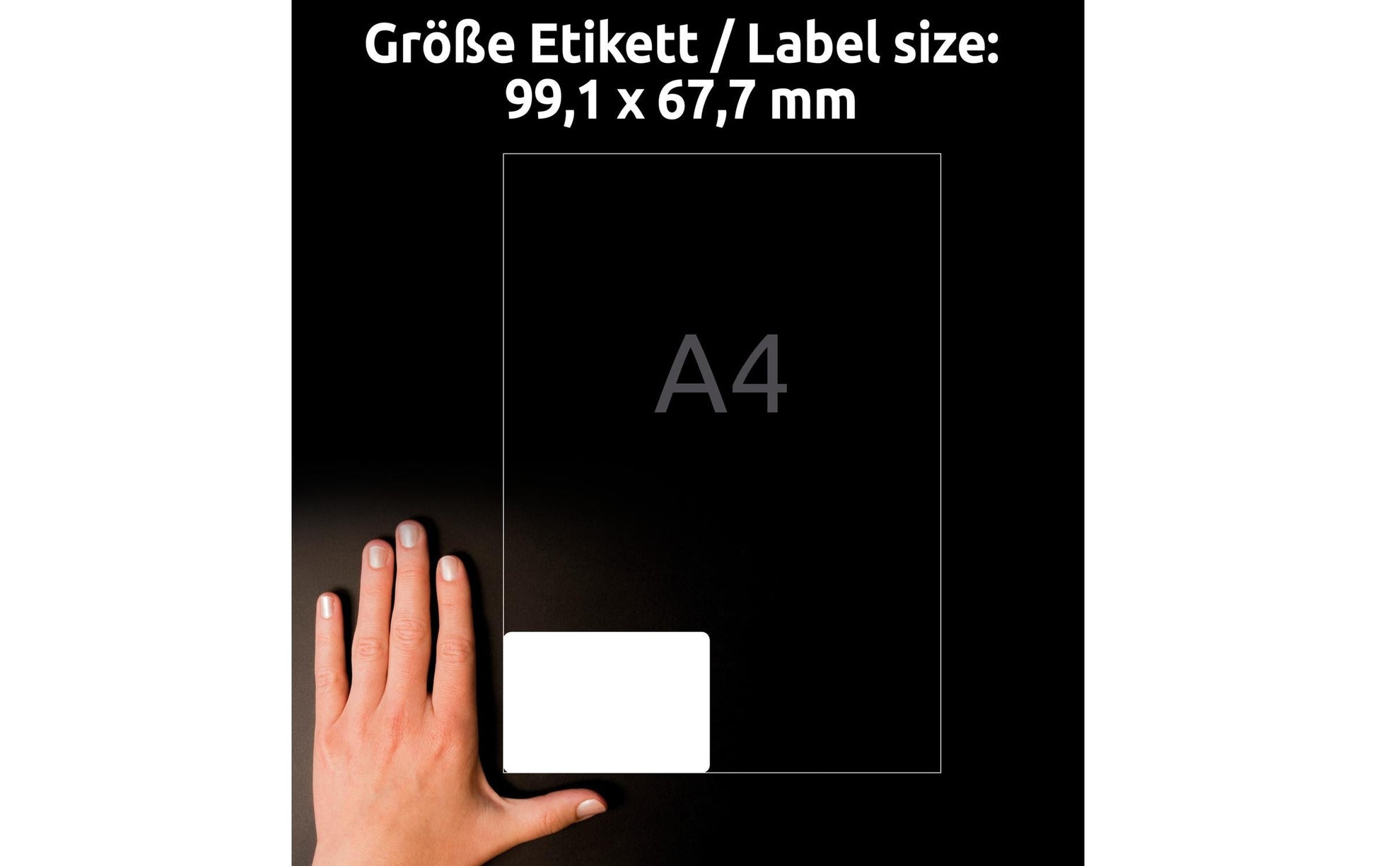 Avery Drucketiketten, Weiss, Selbstklebend