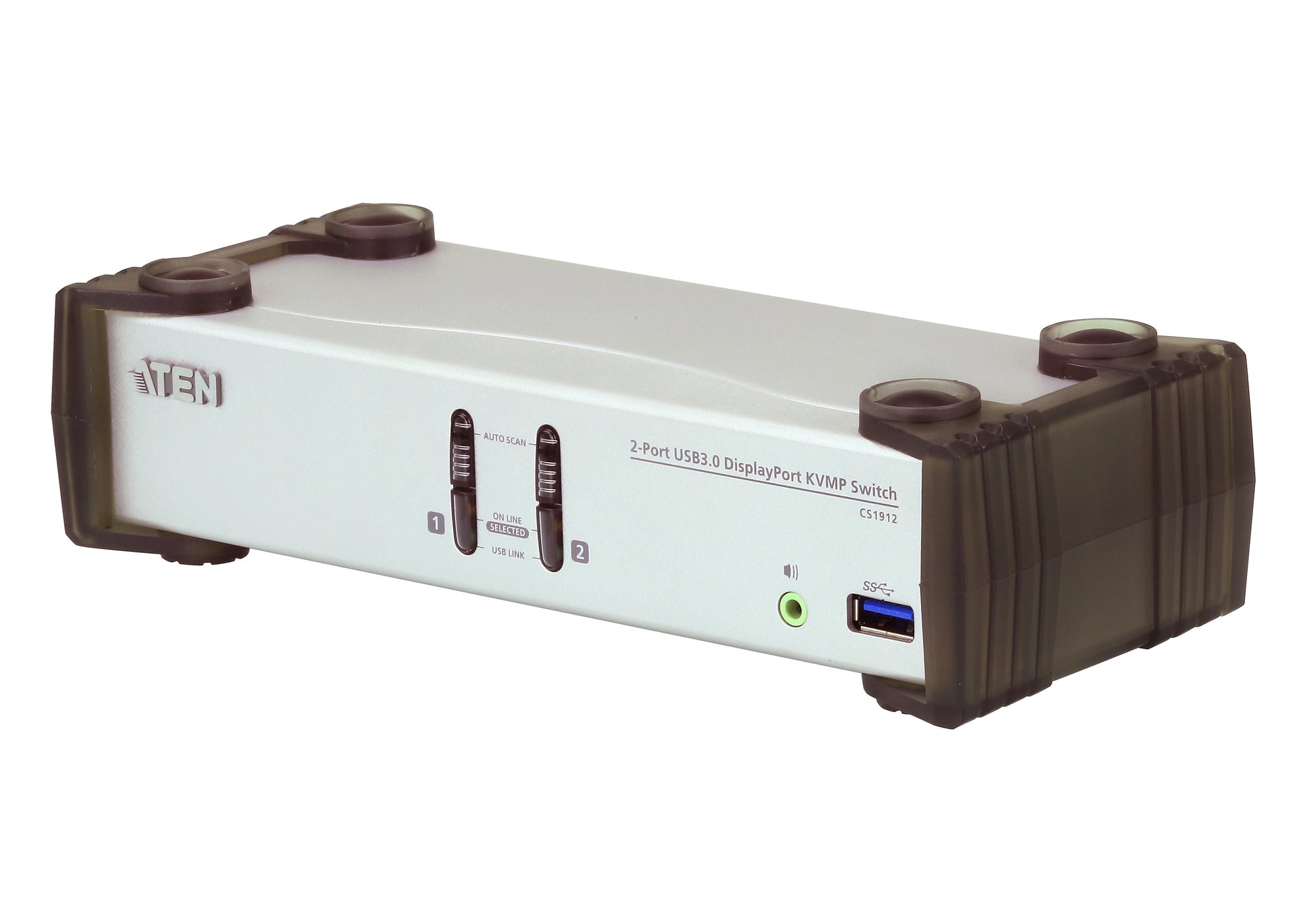 ATEN CS1912 – KVM-Switch 2×1, DisplayPort/USB 3.2 Gen 1/Audio, 4K (3840 × 2160), HDCP, Hot-Plug