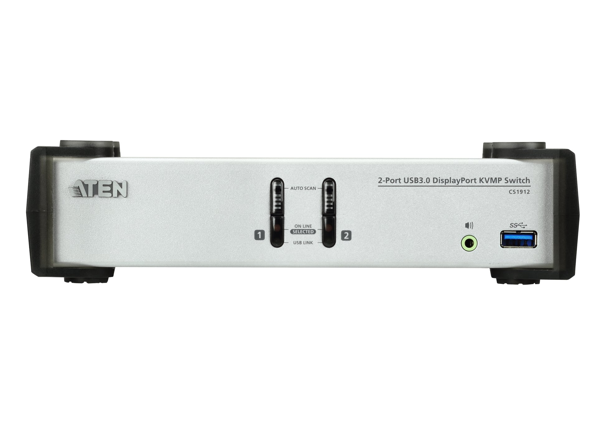 ATEN CS1912 – KVM-Switch 2×1, DisplayPort/USB 3.2 Gen 1/Audio, 4K (3840 × 2160), HDCP, Hot-Plug
