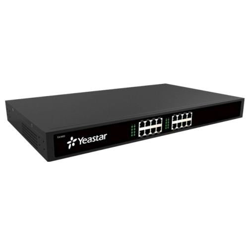 Yeastar TA1600 – FXS-VoIP-Gateway, 16 FXS-Ports, Fast Ethernet, 1U Rackeinbau, Schwarz