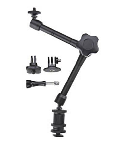 Mantona Magic Arm Set Gelenkarm – 29 cm, 1/4" Gewinde, Aluminium/Kunststoff – für GoPro – Schwarz