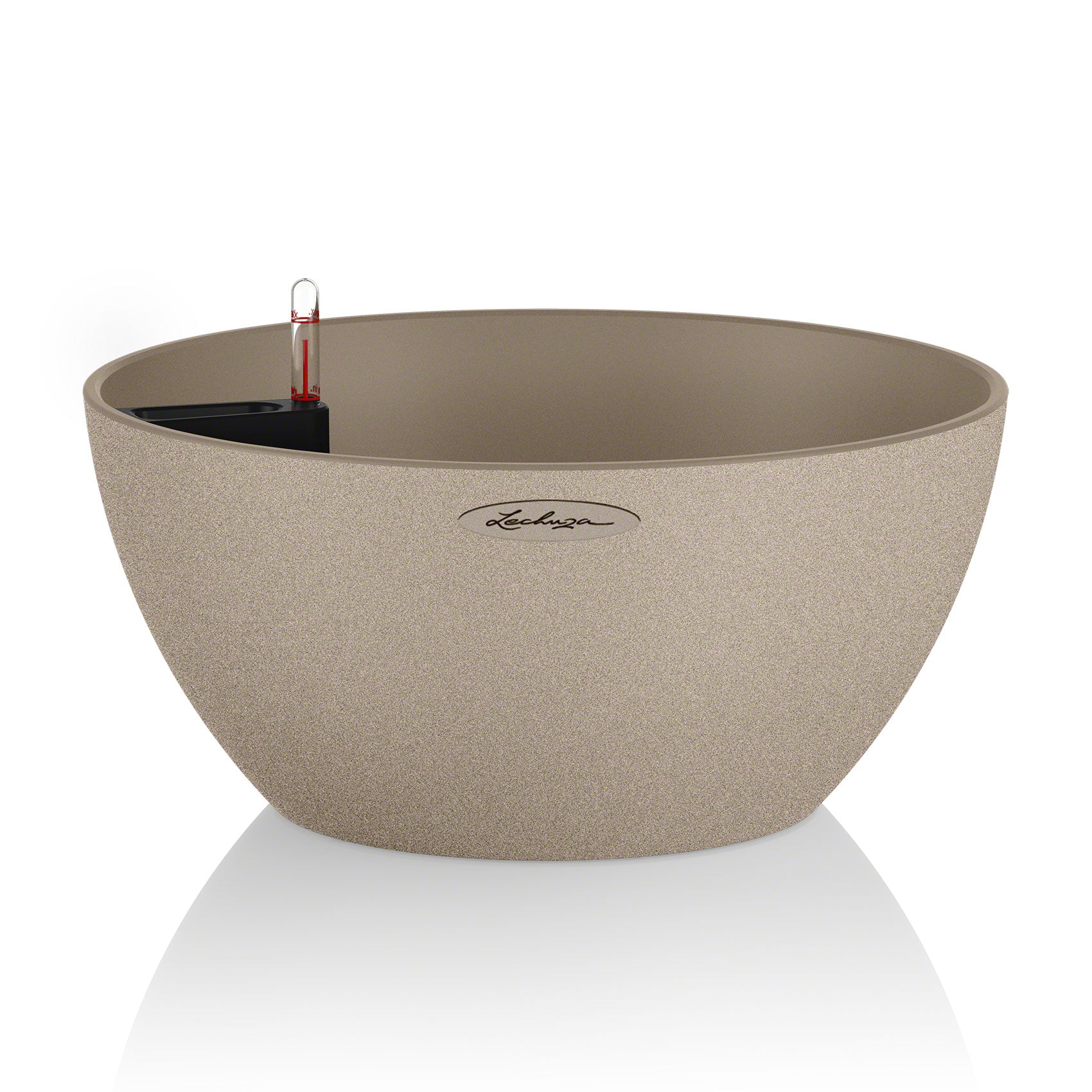 LECHUZA Cubeto Color Topfpflanzer – Ø 30 × 13 cm – Kunststoff, beige