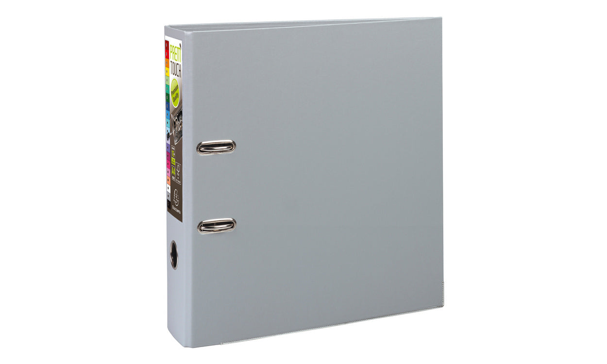 Exacompta Prem'Touch Hebelordner – für A4 – Rückenbreite 8 cm – Grau