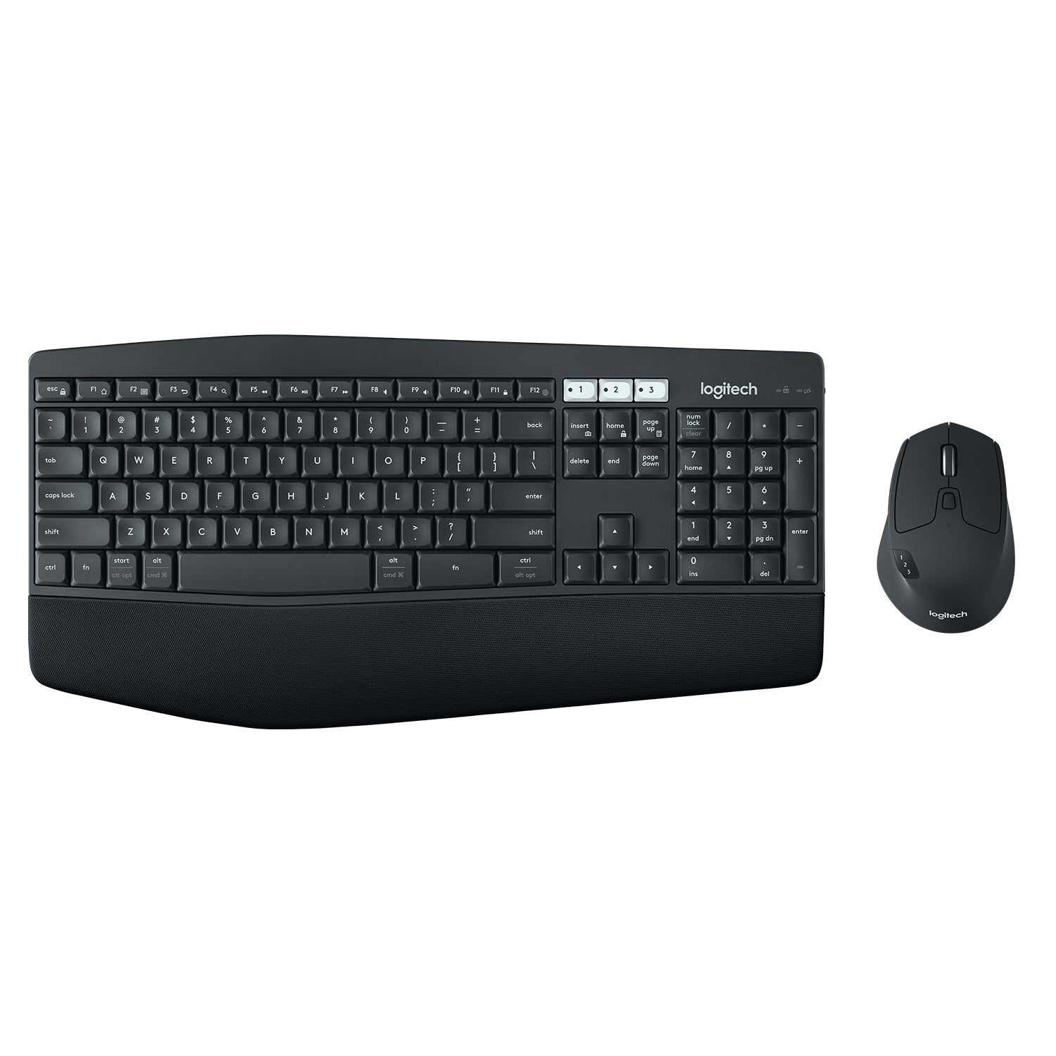 Logitech MK850 – Tastatur- und Maus-Set – Bluetooth & 2,4 GHz (Unifying-Empfänger) – QWERTZ (DE) – Schwarz