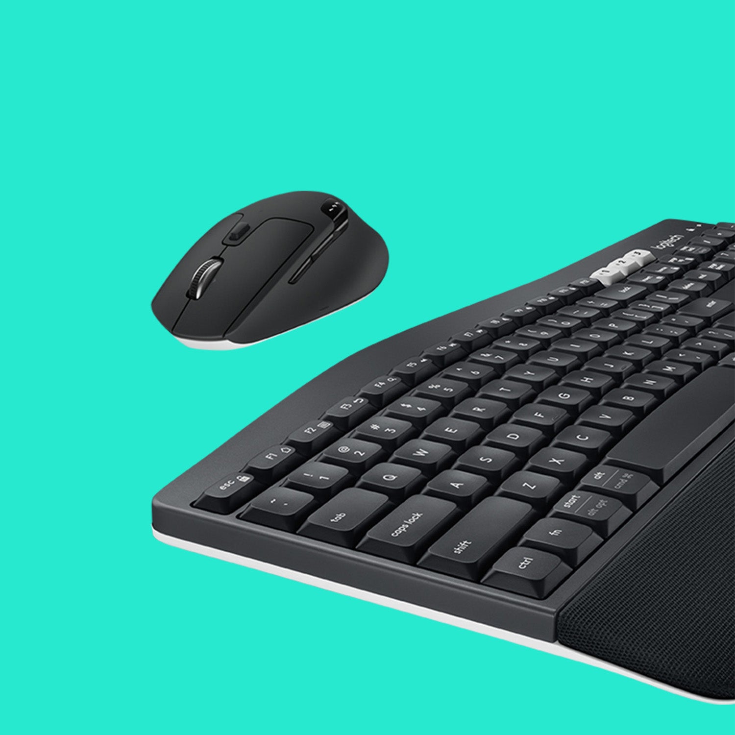 Logitech MK850 – Tastatur- und Maus-Set – Bluetooth & 2,4 GHz (Unifying-Empfänger) – QWERTZ (DE) – Schwarz