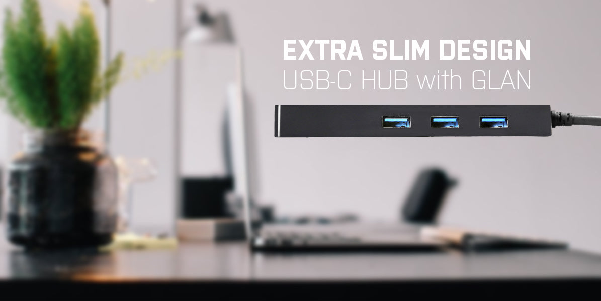i-tec USB-Hub – USB-C, 3× USB-A, GbE, für Windows/Mac/Linux