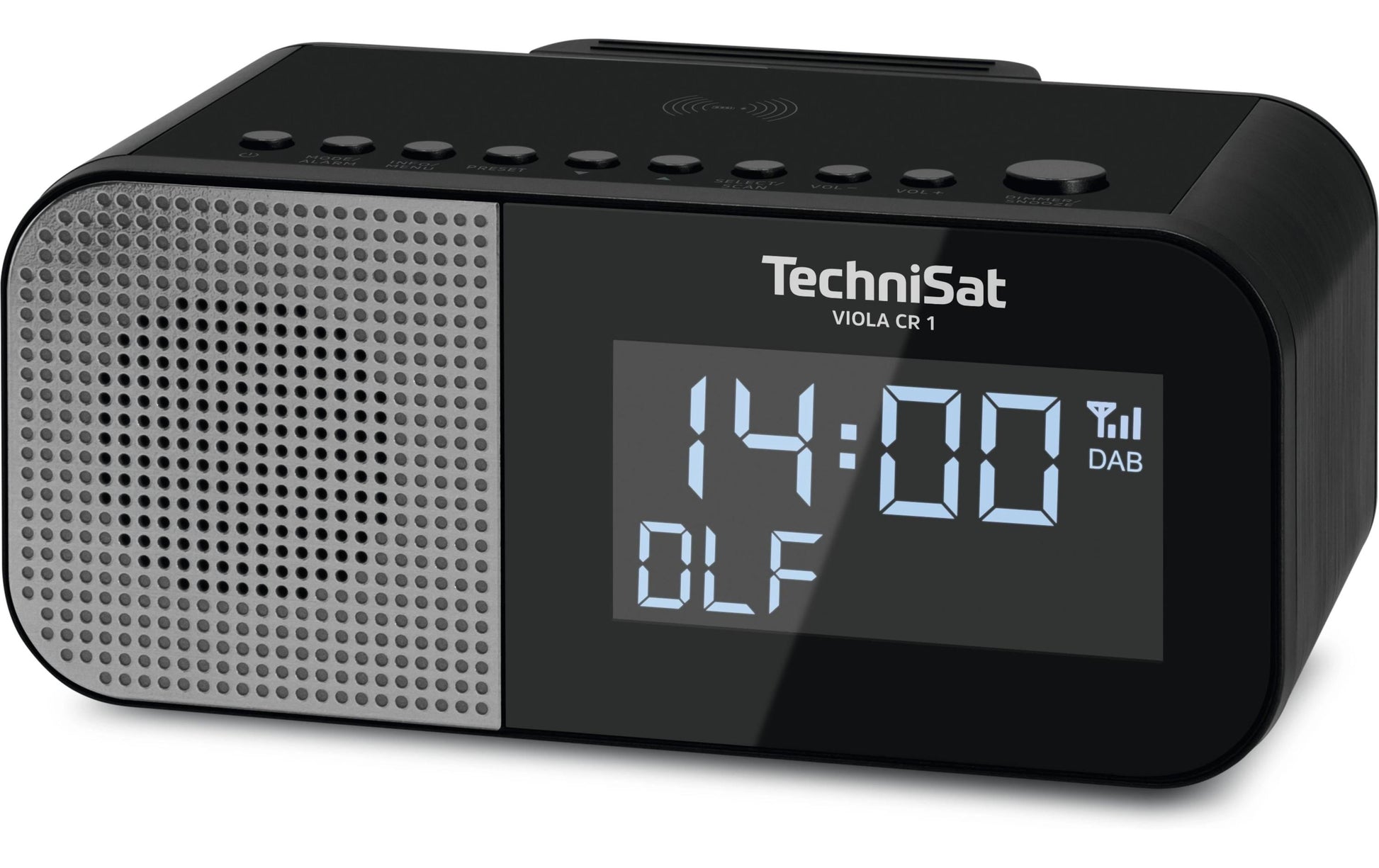 TechniSat Viola CR1 – Radiowecker – DAB+, UKW, Netzbetrieb – Schwarz