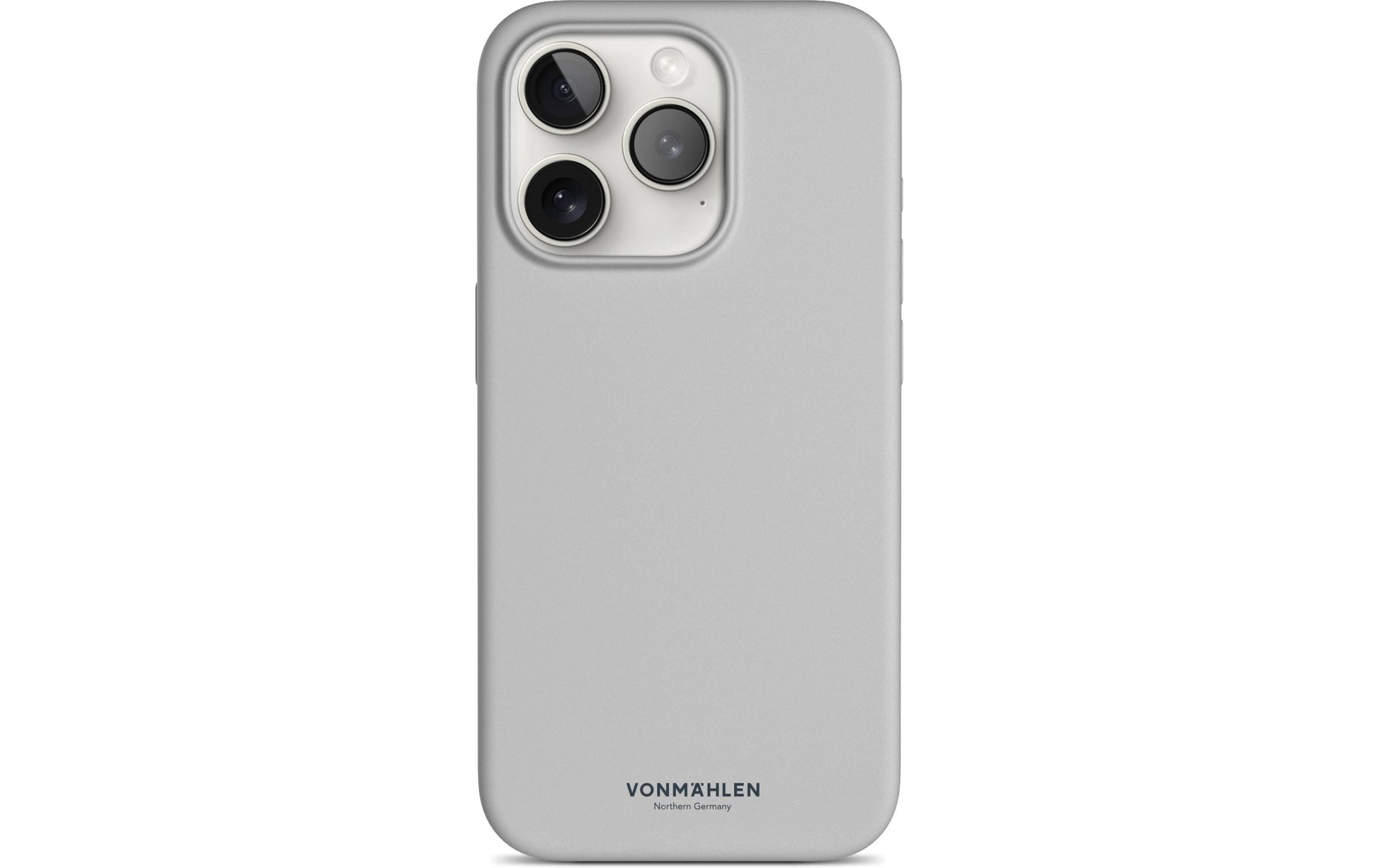 Vonmählen Eco Silikon Rückcover – für Apple iPhone 15 Pro, MagSafe, Silikon, Hellgrau