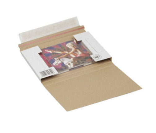 Elco Karton-Versandtasche – 223 × 155 × 20 mm, weiss, für CD/DVD – 50 Stk.