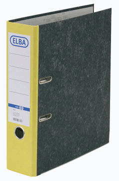 Elba Smart Original Ordner – für A4 – Rückenbreite 8 cm – Gelb