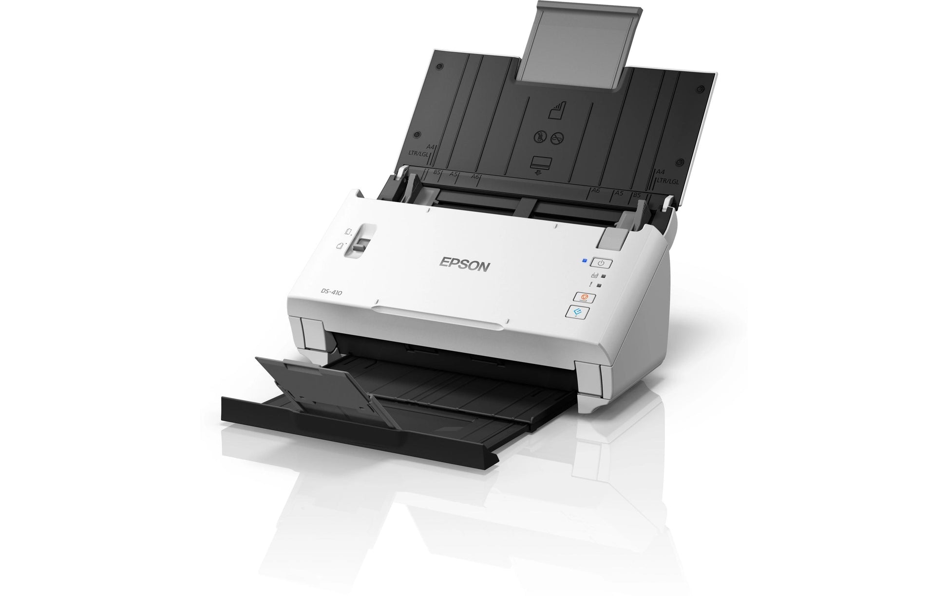 Epson WorkForce DS-410 – Dokumentenscanner, A4, Duplex, 26 ppm, 600 dpi, ADF 50 Blatt, USB