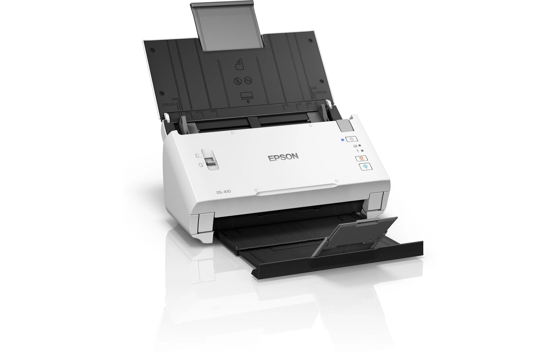 Epson WorkForce DS-410 – Dokumentenscanner, A4, Duplex, 26 ppm, 600 dpi, ADF 50 Blatt, USB