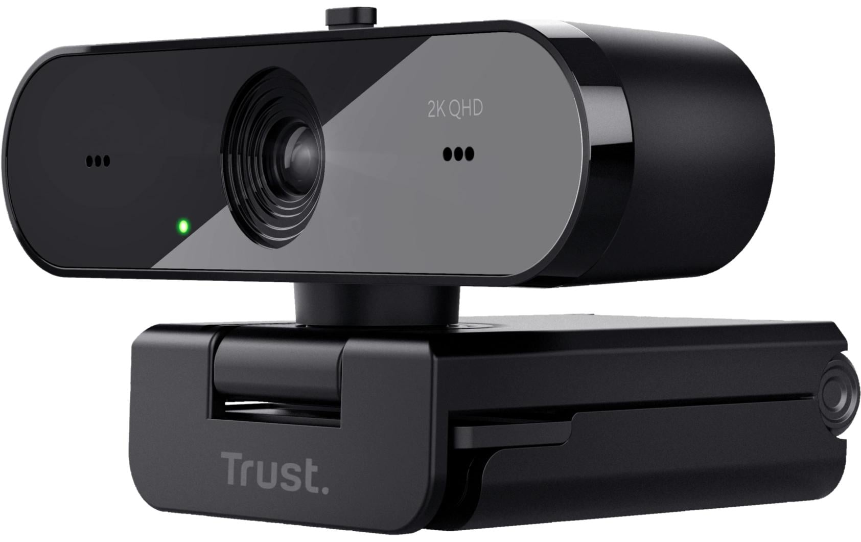 Trust Taxon – Webcam – 2K QHD, bis 30 fps, USB 2.0, Autofokus, Privacy-Shutter, 92° FOV, Schwarz