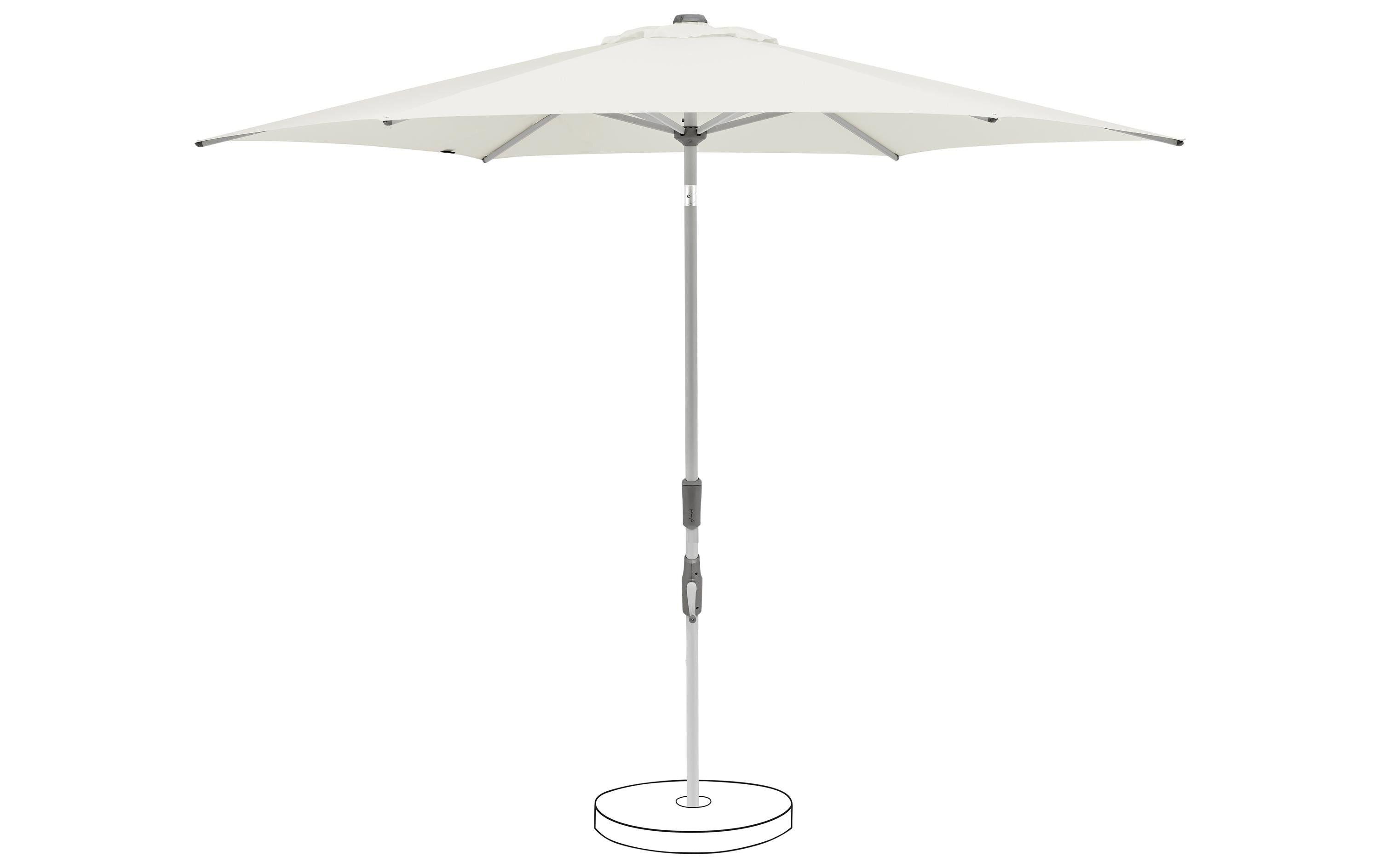 Suncomfort by glatz Stockschirm SLide Aurora – Ø 250 cm – Sandweiss