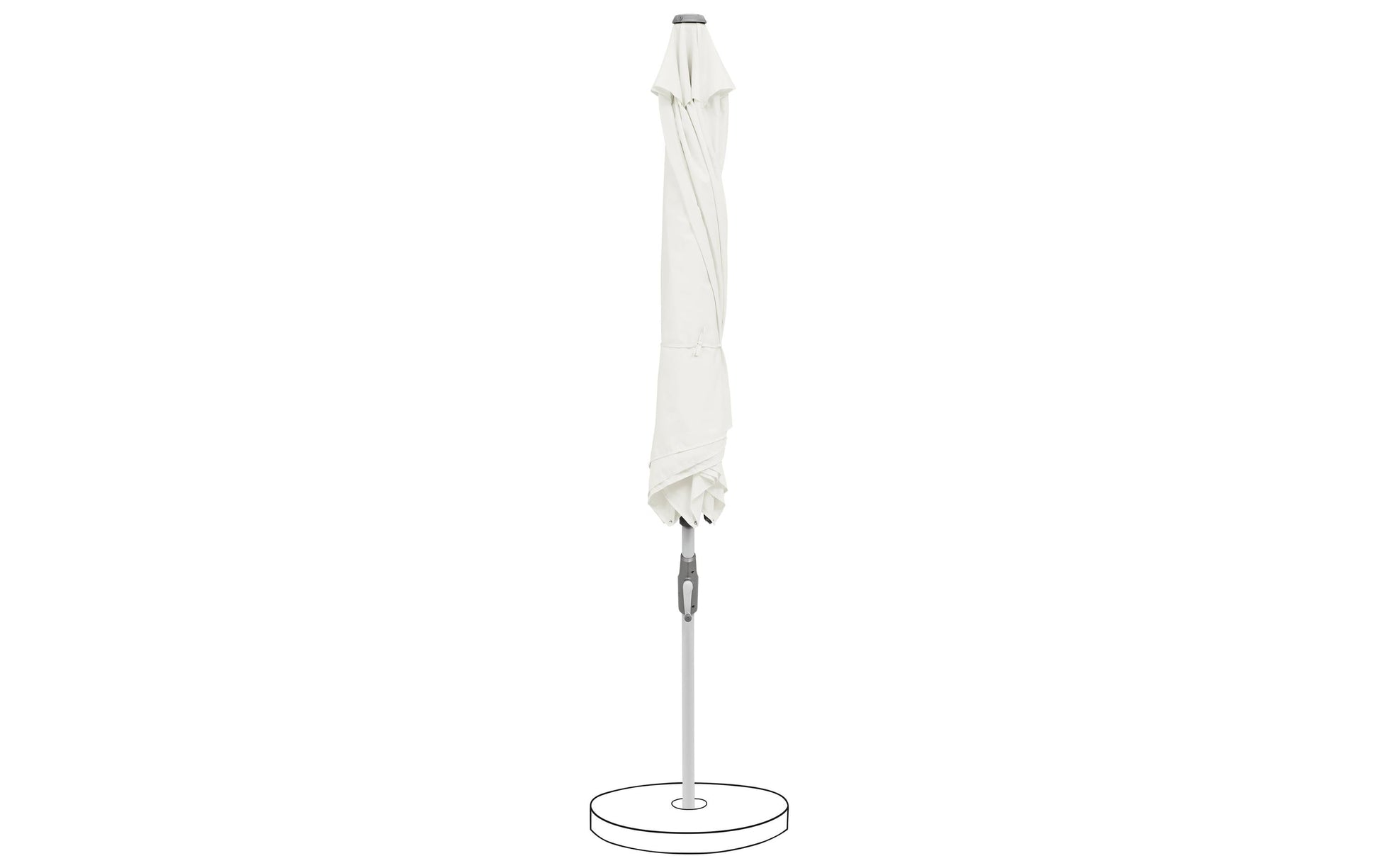 Suncomfort by glatz Stockschirm SLide Aurora – Ø 250 cm – Sandweiss