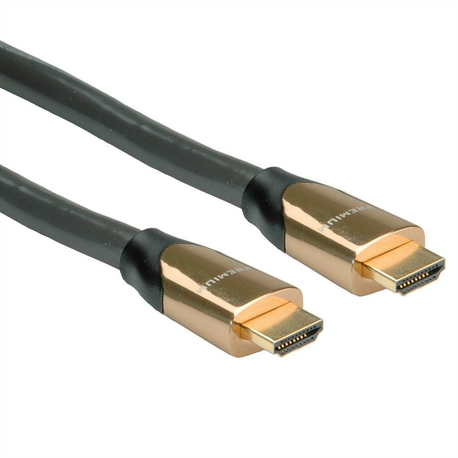 ROLINE HDMI Kabel (A–A, M–M) HDMI 2.0 4K 60 Hz – 7,5 m – ARC, Ethernet