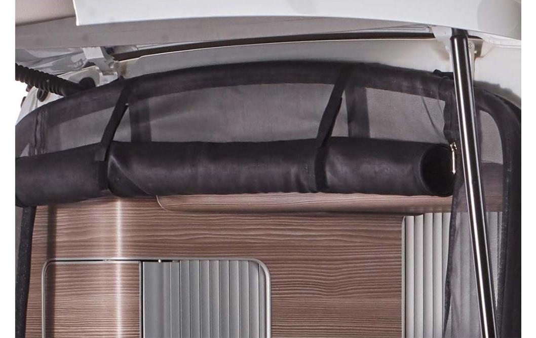 VanQuito 2501 Feines Maschen Insektenschutznetz – 32,6 × 26 cm – Schwarz – für Heckklappe (VW)