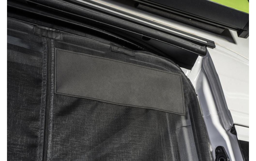 VanQuito Schiebetüren-Moskitonetz mit Reissverschluss – für VW (Beifahrerseite rechts) – Schwarz, Feinmaschig